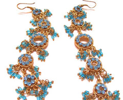 Blue Stone Dangling Earring