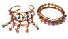 Multicolored Gem Bangle set